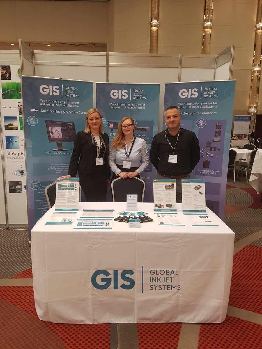 Last day at #TheIJC. Pop by the <a href="/GisInkjet/">GIS - Global Inkjet Systems</a> stand during the break-out sessions and talk to one of our team about your industrial #inkjet challenges. #InkjetInspired #PrintFasterSmarterBetter