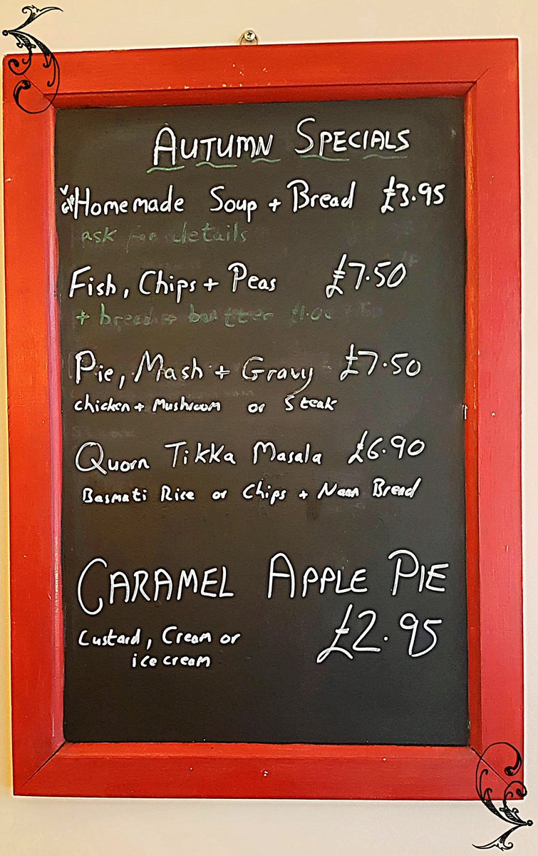 Come in and try out our autumn specials menu!🍲 
#Autumn #autumspecials #menu #yum #lunch #vegitarian #vegan #soup