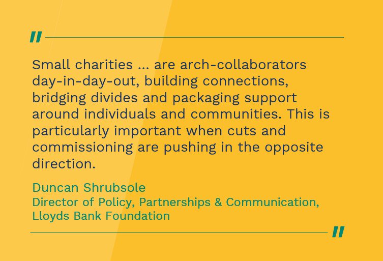 #WednesdayWisdom from <a href="/duncanshrubsole/">Duncan Shrubsole</a> on the brilliant ways #charities are already working together to solve complex social issues, and how #collaboration can benefit everyone: thinknpc.org/blog/lets-have…