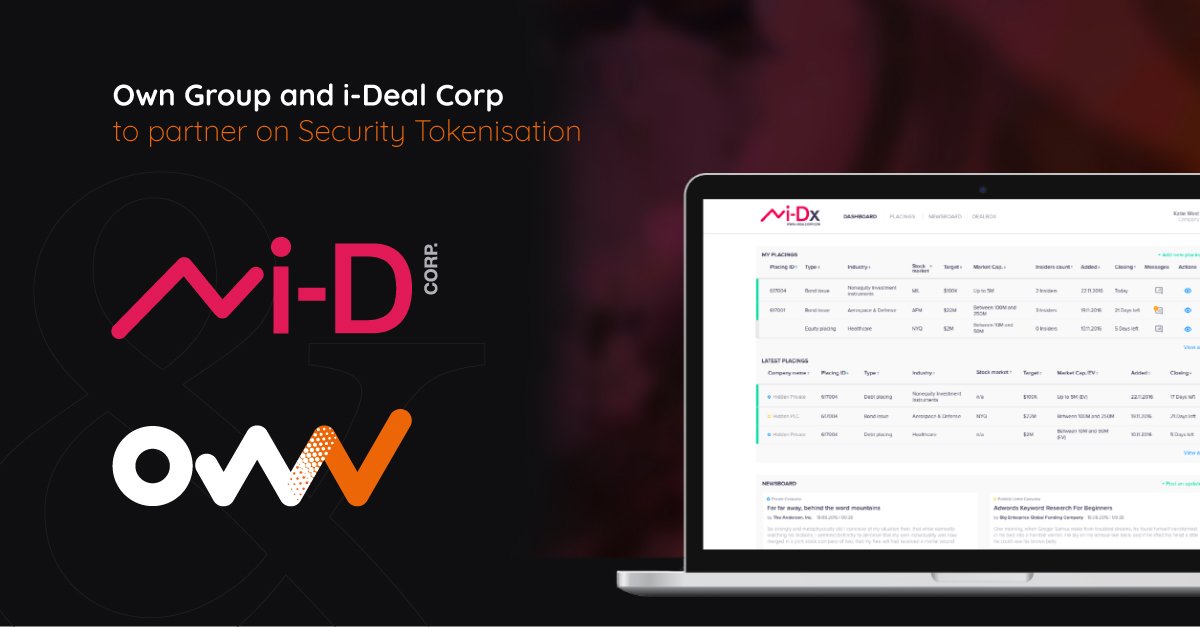 WeOwnMarket's tweet image. Delighted to announce a fresh new partnership with @i_DEALCORP_COM which will enable us to unlock new investment opportunities.

medium.com/ownmarket/own-…