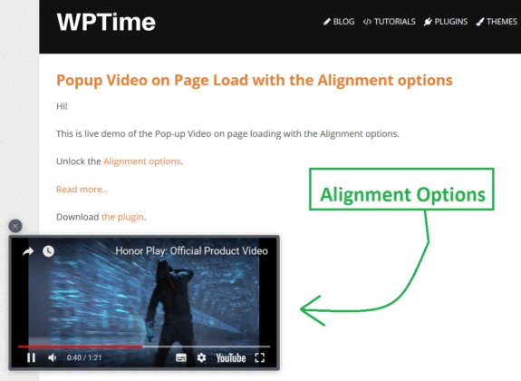 WPTime_'s tweet photo. Video PopUp Plugin For WordPress:
Version 1.0.5 was released!
What's new?
1. Compatibility with any caching plugin (such as WP Super Cache).
2. Mute option.
3. Now you can display Pop-up Video on page loading and align the video to left or right.
https://t.co/CGx6lnyw22 https://t.co/THLh7qJJ0j