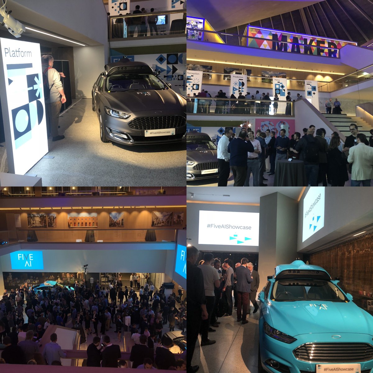 BroadswordGroup's tweet photo. Last night we delivered the #FiveAIShowcase - an evening revealing their autonomous cars at the @DesignMuseum #safepairofhands #FiveAI @_FiveAI https://t.co/QvsO6Zj8j0