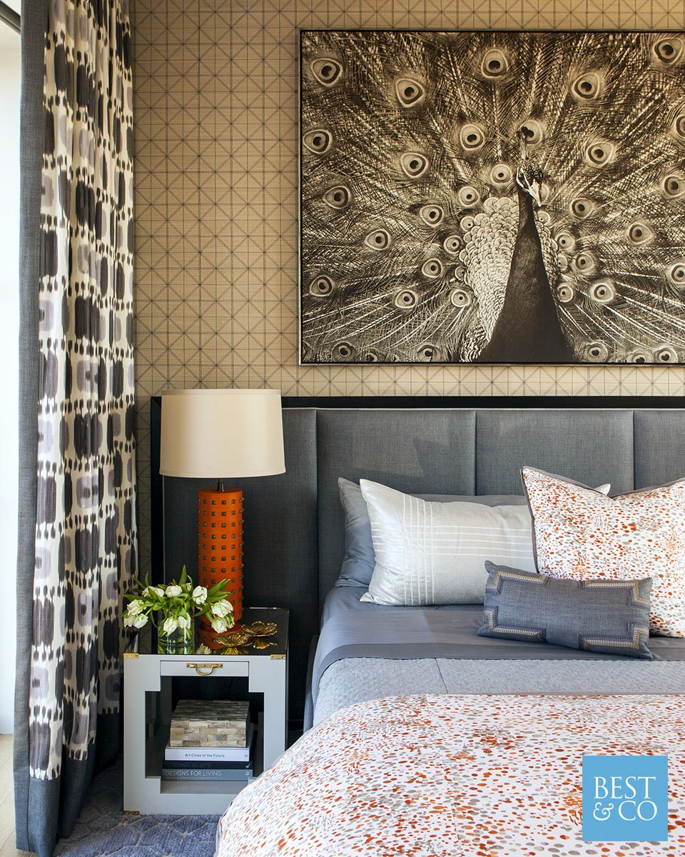 What does your bedroom decor say about you? We just love when our client’s personalities shine throughout the design.