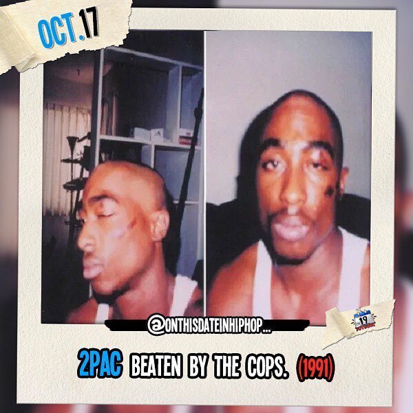 #OnThisDateInHipHop, #2pac was beaten by officers Boyovich and Rodgers for jaywalking across the street in #Oakland, #California. Shakur subsequently brought a $10 million civil suit against the Oakland #Police Department for their actions. The suit was … ift.tt/2CPDVQM