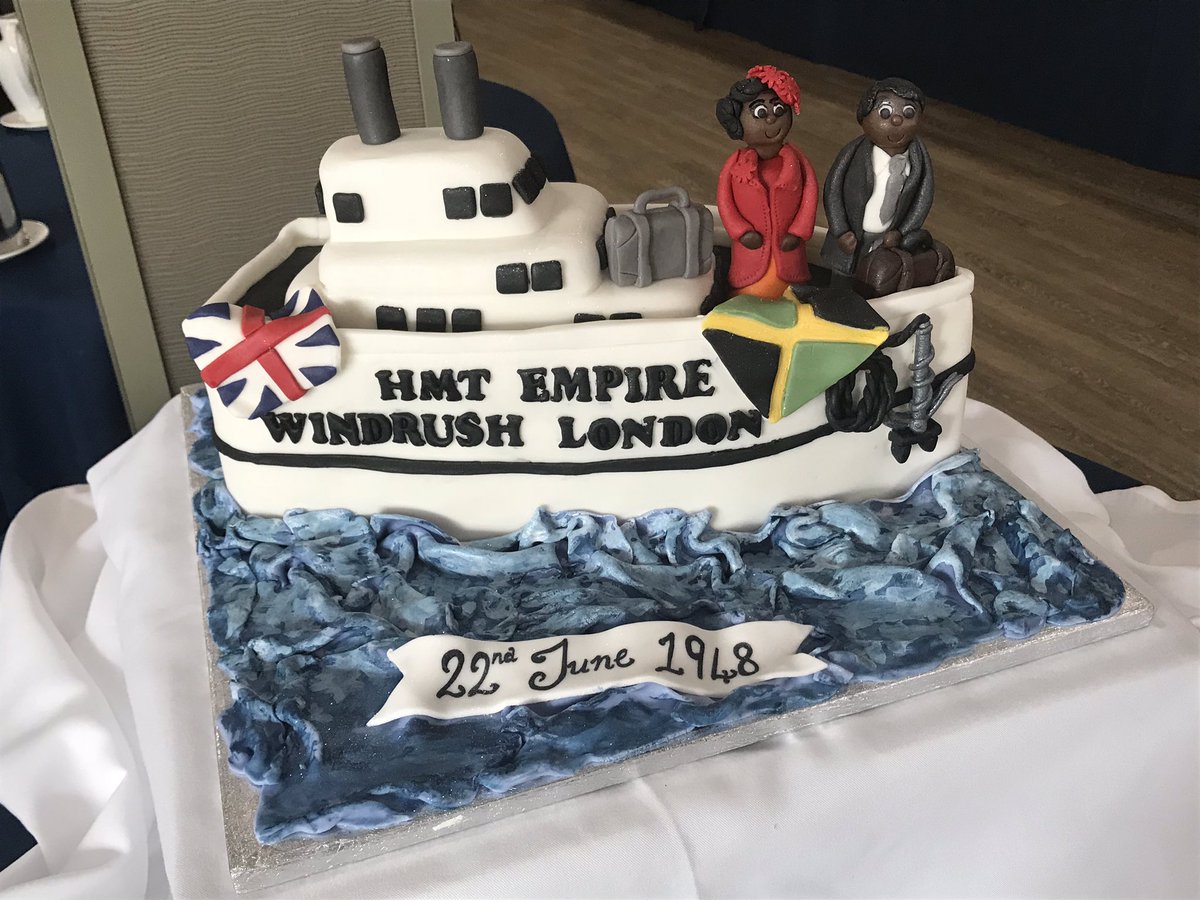 💙❤️💛💚 What an amazing cake to celebrate 70 years of the Windrush Generation arriving and the massive impact all of the generations have made on the life of the #NHS and the UK 🇬🇧💚💛❤️💙

#BhamBHM #Windrush #Windrush70 #NHS70
#BlackHistoryMonth #RCNBHM18 #RCNWestMids