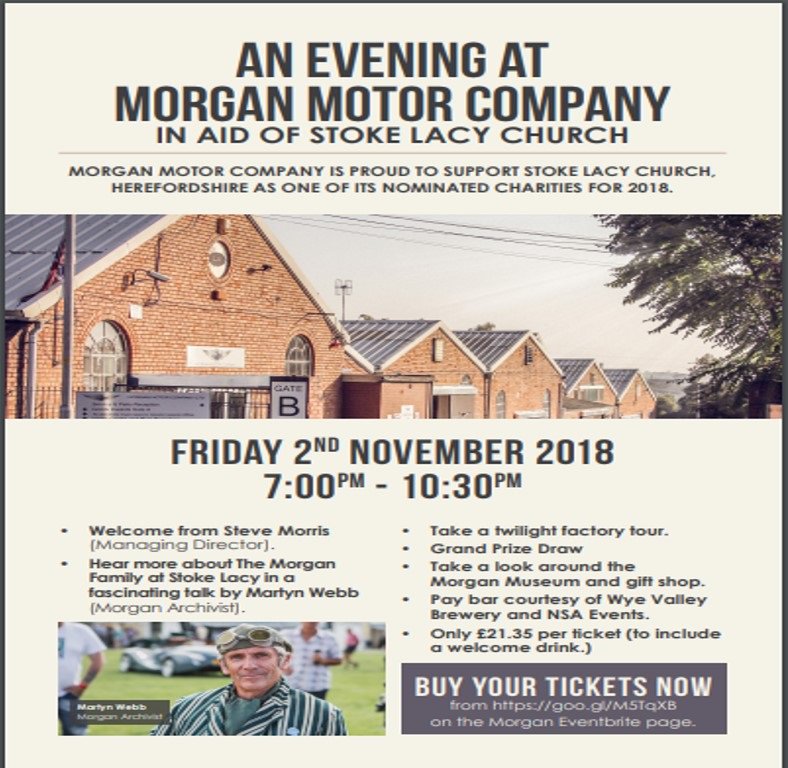 StokeLacyNews's tweet photo. Come to our special Morgan history evening @morganmotor . #community #morgancars #heritage #historicchurches https://t.co/lGfCUldsHc
