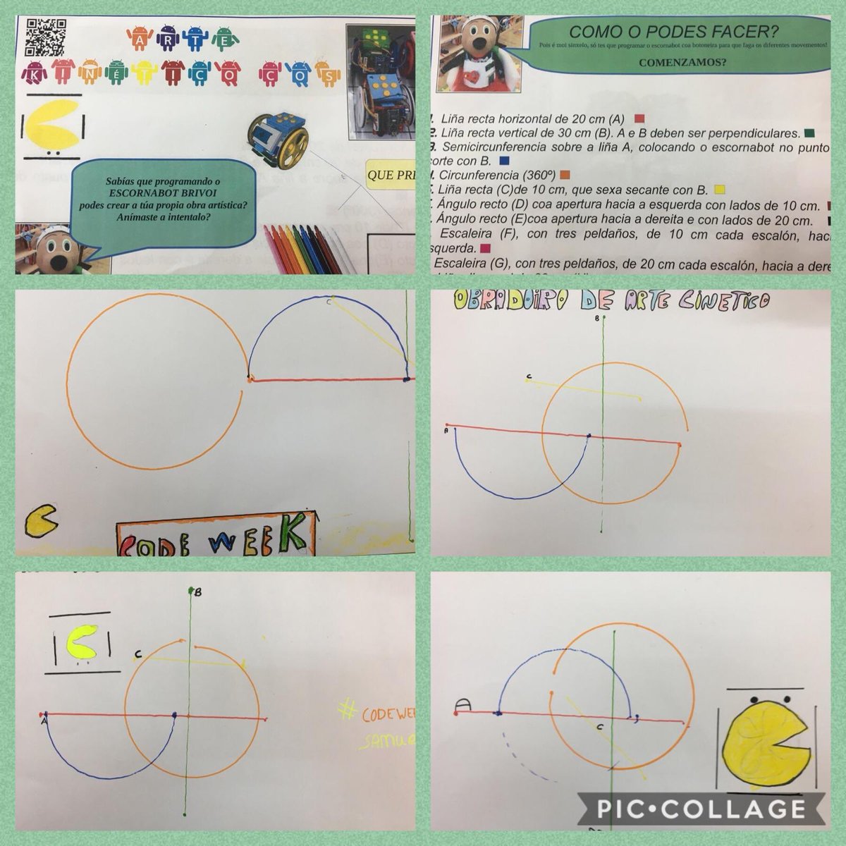 CEIP_de_CERVO's tweet photo. “CodeWeek Eu” ARTE CINÉTICO 🖍 🤖 #escornabot pintores na aula de 4° de Primaria! @escornabot #CodeWeek #codeweekagalega @bescolaresgal @EUErasmusPlus #MINEFP_UIMP18 #codingfantil #intef #ITI @sepiegob #EDLG #bibliotecacreativa https://t.co/bQmGGHeg2P