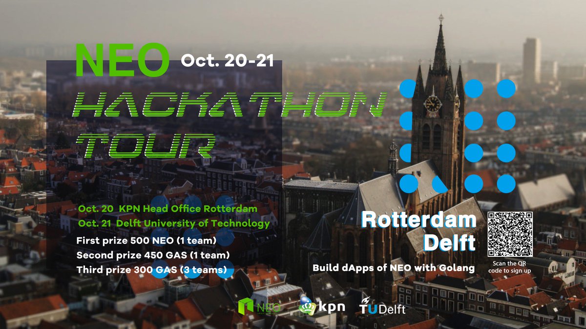 Neo_Blockchain's tweet photo. #NEOHackathon is coming up this weekend Oct 20-21! Meet with 4 veteran judges @ZekiErkin, @anthdm, Alexakis @KPN, and PeterLinX to share blockchain skills with all participants.
Additionally, we added a bounty program to the event! Find more details here: https://t.co/Ixq1RYwjVU https://t.co/TfZcnT42Iv