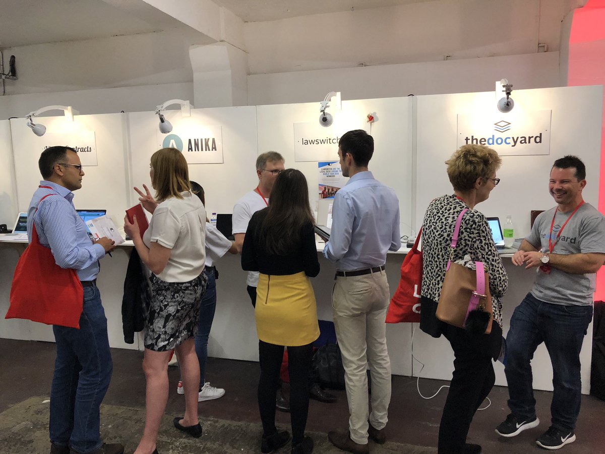 The Aussies in action at <a href="/wearelegalgeek/">Legal Geek</a> Conference in London! <a href="/lawswitch/">LawSwitch</a> @thedocyardCEO <a href="/ANIKALegal/">Anika Legal</a> #LegalGeek2018