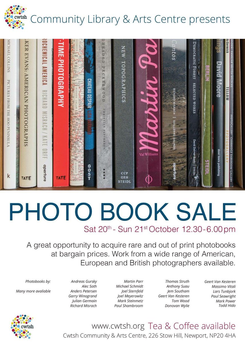 gembartlett1's tweet photo. Fantastic opportunity to purchase photography books on sale this weekend! @HandpostCLA #sale #photobook #photography #Newport https://t.co/dm8PQzDaRW
