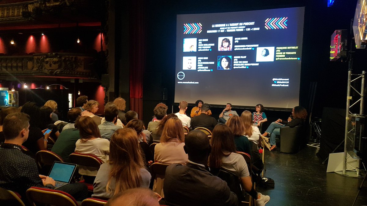 Radio_20's tweet photo. La musique à l'assaut du #podcast ? débat en cours au @LeTrianonParis @MaMAevent @IrmACTU #MusicPodcast
retransmission web à 15h
avec
@MehdiMouse @NoFunShow @DeezerFR @oklmradio
@Schneckenbuhl
@carinefillot #HackTheRadio
@SamZniber @RadioIntel
@francoisedotcom @HouseofPodcasts https://t.co/jm1t4kh3cK