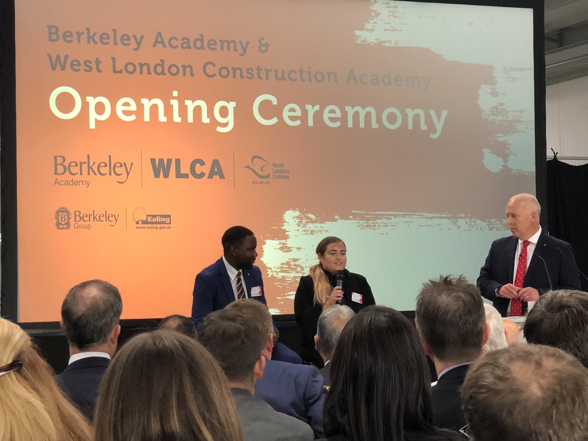 jtp_placemaking's tweet photo. Delighted to be at opening of the very impressive #Southall Construction College at @westlondoncol today, providing apprenticeships for the #Construction industry at #SouthallWaterside. Built by @BerkeleyGroupUK #BerkeleyAcademy https://t.co/k7UWiUgMfq