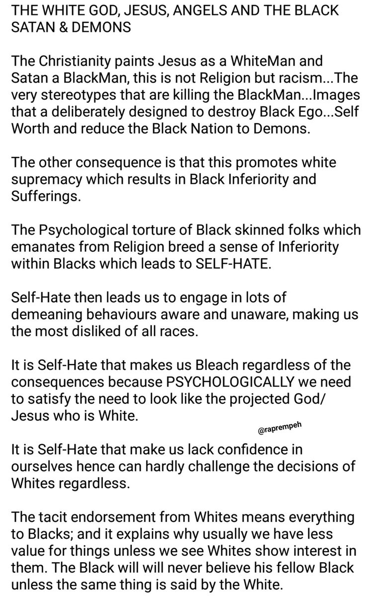 raprempeh's tweet photo. @sarkodie We the Black People caused it, we brought this upon ourselves.

Because we are suffering from Stockholm Syndrome.

I feel so sad for my people. https://t.co/H4SYaYyhm4