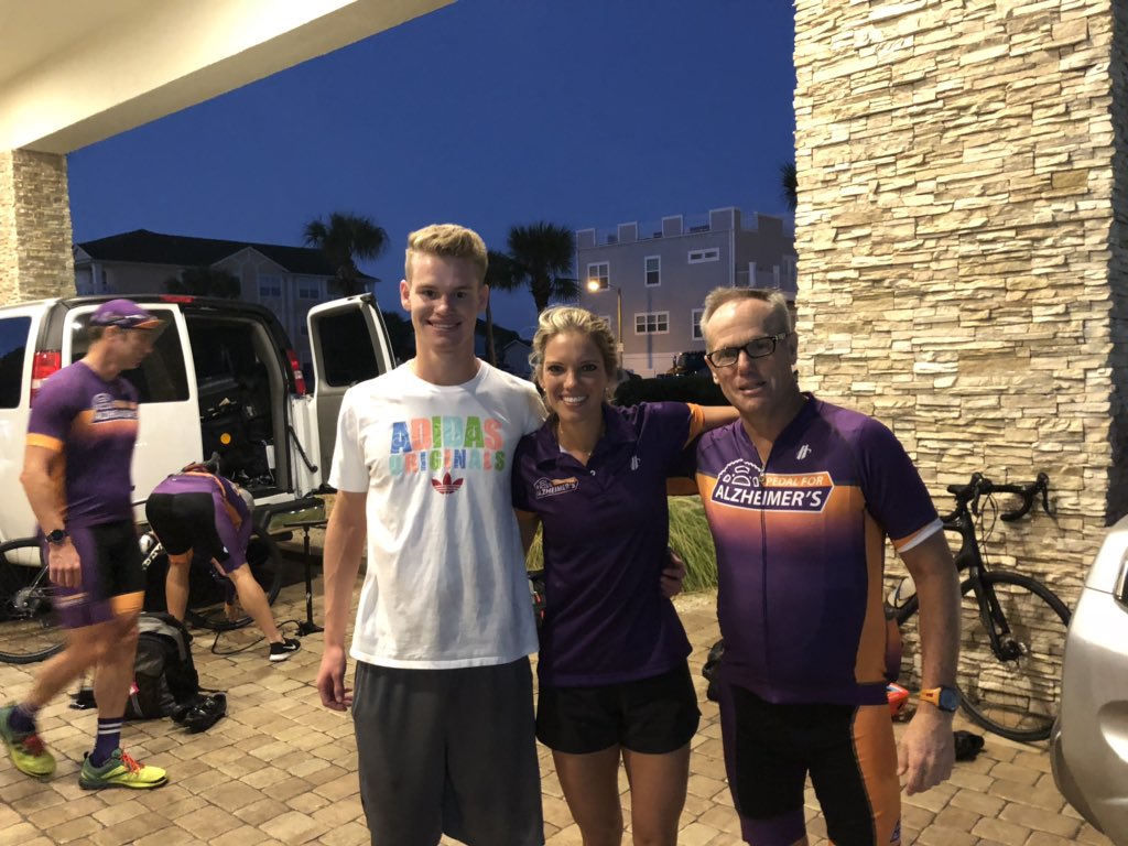 sfcmb2011's tweet photo. Last day @pedalforalz . @WallinKalen crushed it. @ccs_longhorns pride. 91 miles today. Thanks @SaraMitchellTV for taking in Kalen and helping him be part of the @pedalforalz team 👊 https://t.co/YnRmChOIVu