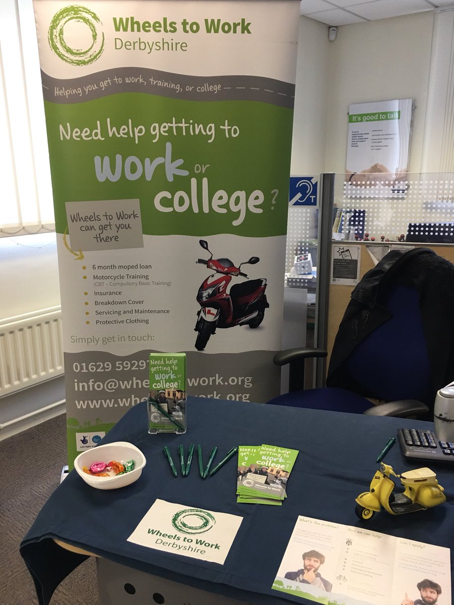 W2WDerbys's tweet photo. Great morning at #jobsfair Glossop this morning #w2w #transportsolutions #mopedloans #glossop #freechocs https://t.co/AB8uGnwqLt
