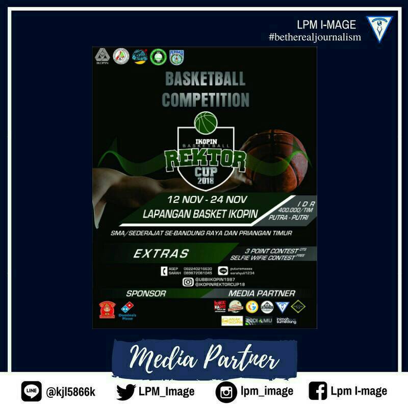 LPM_Image's tweet image. Unit Bola Basket Ikopin Proudly Present :
"Ikopin Rektor Cup 2018"
Pertandingan Bola Basket Antar SMA/Sederajat. Ayo daftarkan TIM Basket Sekolah kalian!
- Regist : Rp. 400.000/Tim
- Pendaftaran 07 Oktober - 01 November 2018
instagram.com/p/BpBR5XXgHtM/…