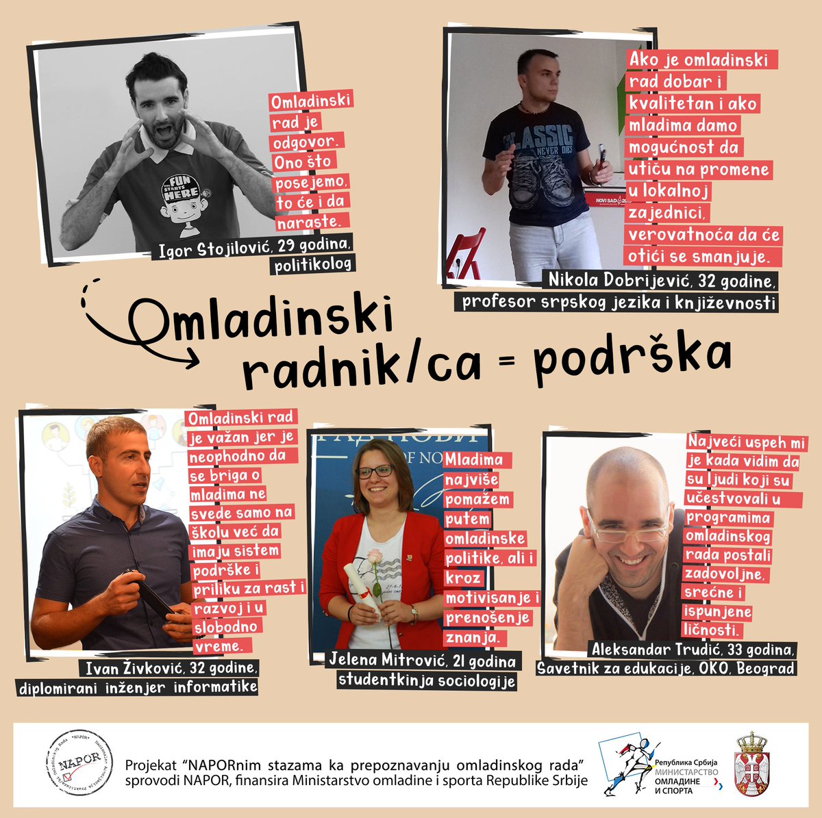 azbukiorg's tweet photo. Omladinski radnici i radnice su osobe koje prate lični razvoj mladih! Lične priče nekih od njih možete pronaći u publikaciji „Jedna priča sa 40 naslova“ koja se nalazi na linku: https://t.co/KVI58Npg4M
#OmladinskiRadZaBoljiGrad #MOS #NAPOR #AzBuki https://t.co/rcqrDvTW92