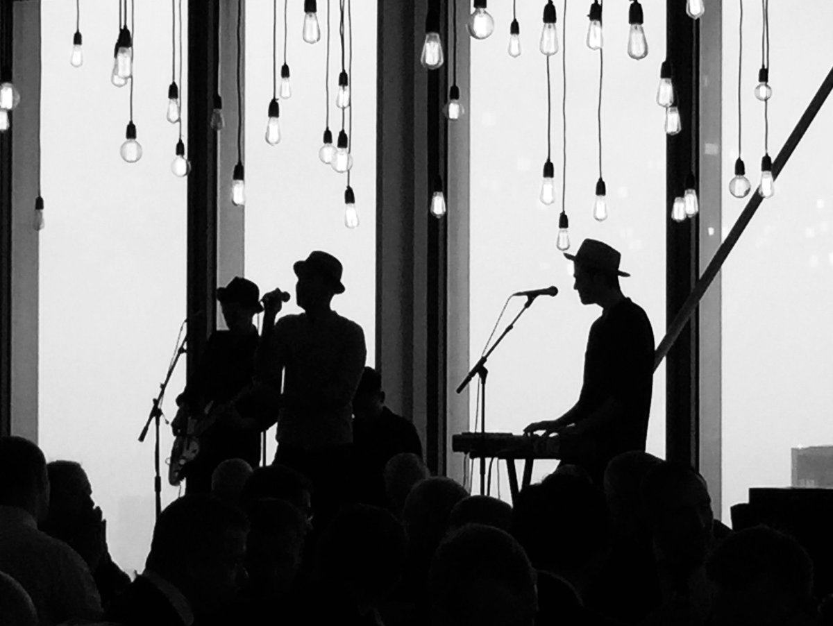 _TheBricks's tweet photo. Striking the right notes at #TheBricks today is the fabulous quartet The Gents.  @ALRmusic1 
#nowplaying #music #goodtimes https://t.co/fRrxQayChA
