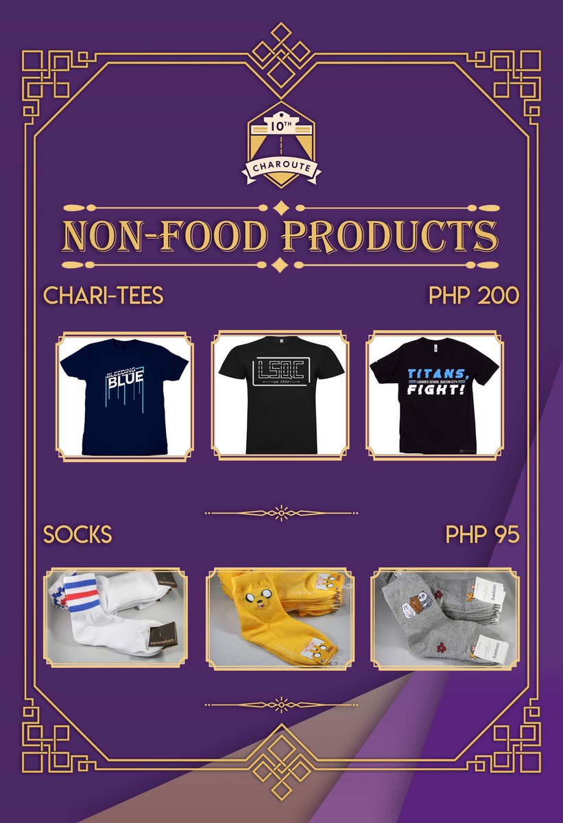 10thChaRoute's tweet photo. We are 10th ChaRoute—the surefire way to make your day, and this has been day one. The ride's not over yet! Our delicious food items and eye-catching apparel are still here, all waiting for you. Order now, before we reach our final stop! 💜💛💜💛
#LastRide
#ChaRouteToSatisfaction https://t.co/nrPAgV2BB8