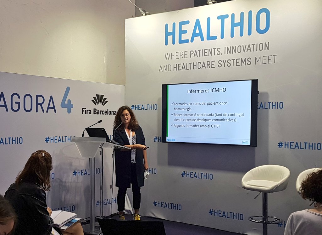 hospitalclinic's tweet photo. L'Ana Serrahima, infermera de l'#ICMHO, parla sobre garantia de qualitat en la informació sobre el #càncer. https://t.co/OzcFl996mJ