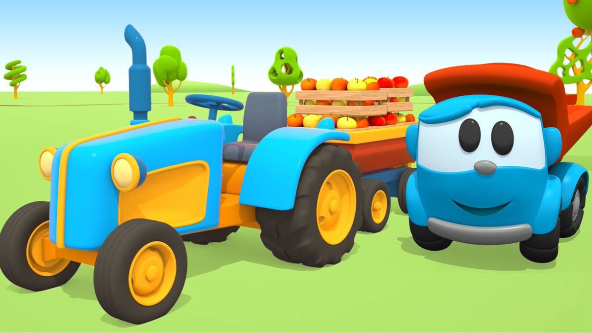 IlCartone's tweet photo. È tempo di raccogliere le mele! serve un trattore! #leoilcamionitaliano #cartoniperbambini #cartoni #bambini https://t.co/6a4WNnSNLT 🚚🍏 🍎🍏 🍎🌈🌞🤖🤖🤖 https://t.co/kSrkRDDopt
