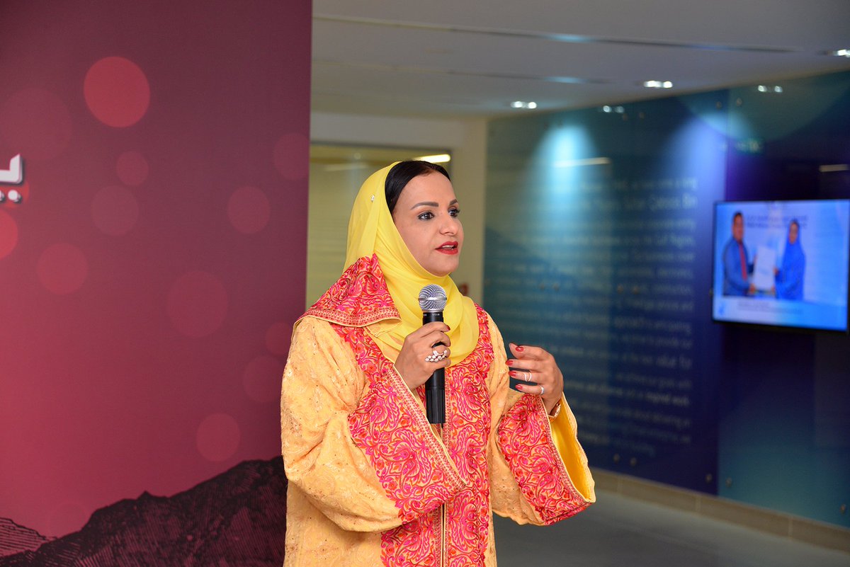 SuhailBahwan's tweet photo. Amal Suhail Bahwan ”The #OmaniWomen have received special attention & care of His #Majesty #SultanQaboosBinSaid that has led them to play a prominent role in the #development of #OmaniSociety. We are proud of what we have achieved under his wise #leadership.”
#PrideOman #Omani https://t.co/pP53h9otZk