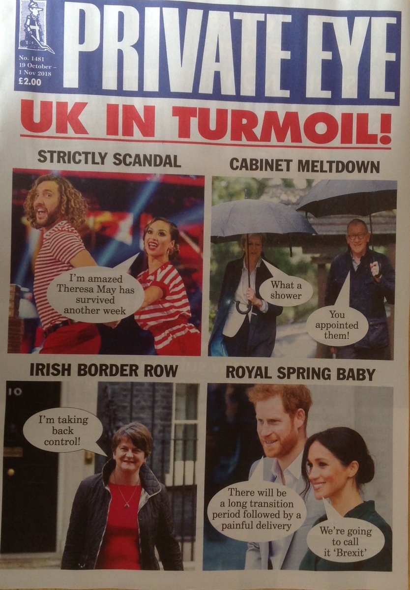 In a tumultuous week for the UK, satirical rag Private Eye manages to shine a cheerful light into the island's doings. 🇬🇧#UKsatire #PrivateEye