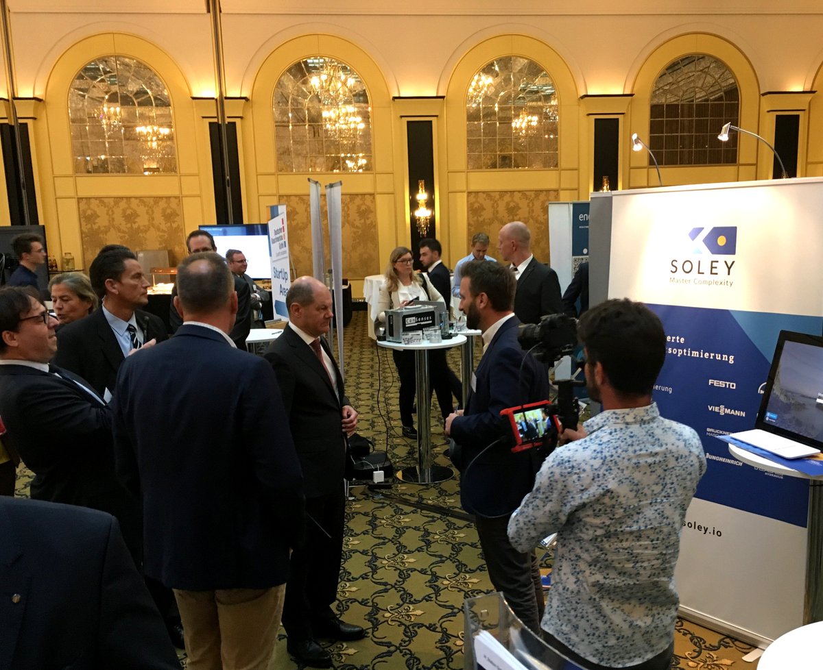 .<a href="/BMF_Bund/">Bundesministerium der Finanzen</a> <a href="/OlafScholz/">Olaf Scholz</a> learns more about how industrial companies use @Soley to optimize their complex product variety and digitalize their product portfolio management #MBGipfel