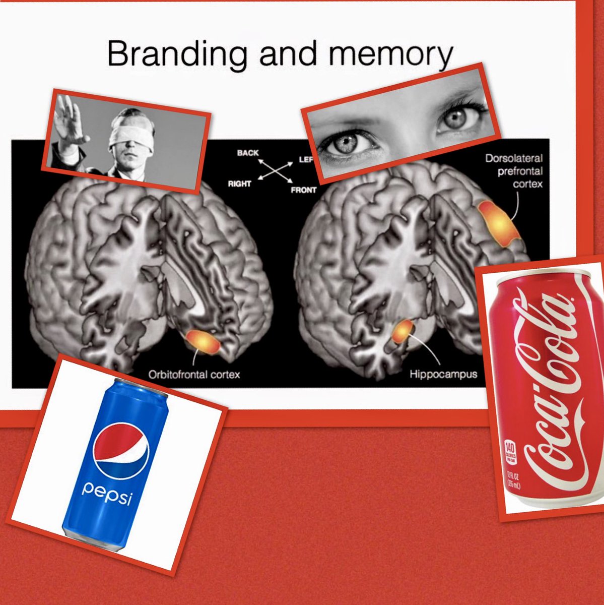 BRAND vs TASTE. Strong emotional brands activate the brain ‘’reward system’’ influencing food taste.
#beyondthesurface #irrationalconsumer #neuromarketing #brand #emotions #sensecatch