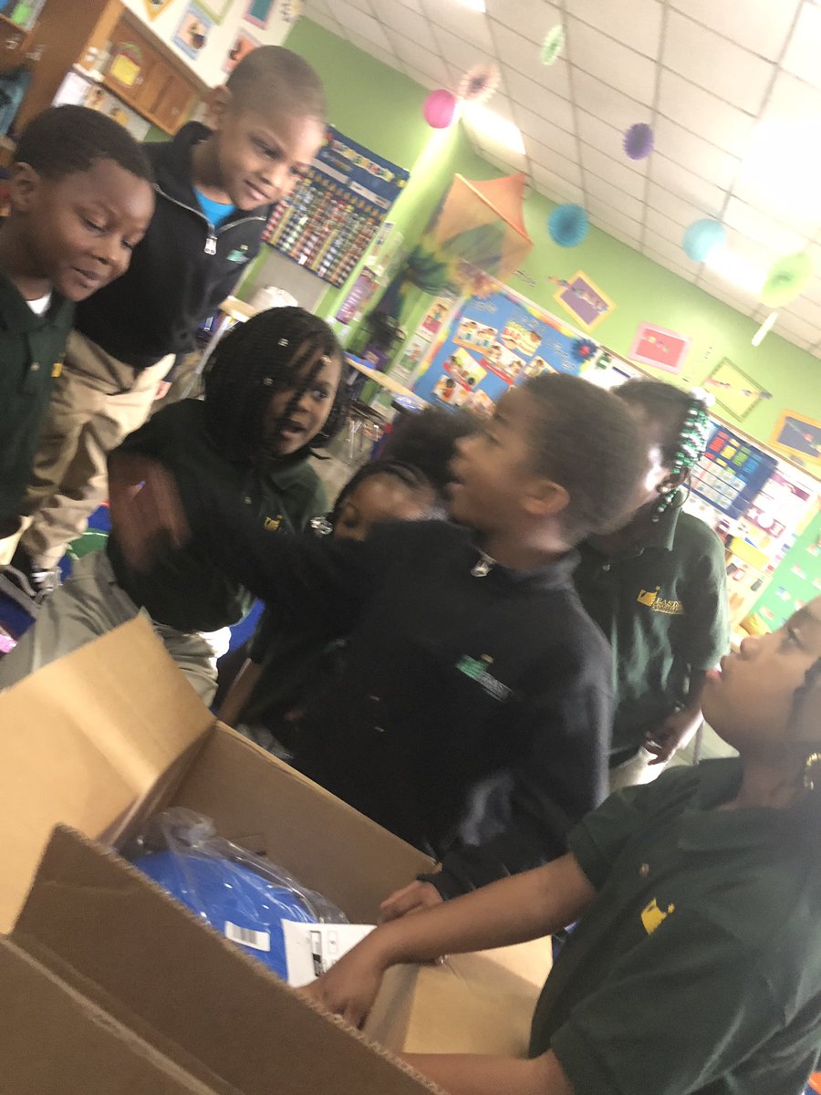 Connorescs's tweet photo. Yesterday was a very special day! We opened up all our boxes from @DonorsChoose Just take a look at these faces! They were soo excited ! And we used them during centers already!!! 💚@SchoolEastside  #watchuswork #wecandothis #kindergarten https://t.co/yHgz3eI03T