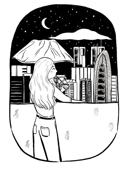 day 16: what comforts you?

iced coffee / a cityscape at night ✨
- @nigiyakapepper 

#inktober #inktober2018
#31daysofcomfort 