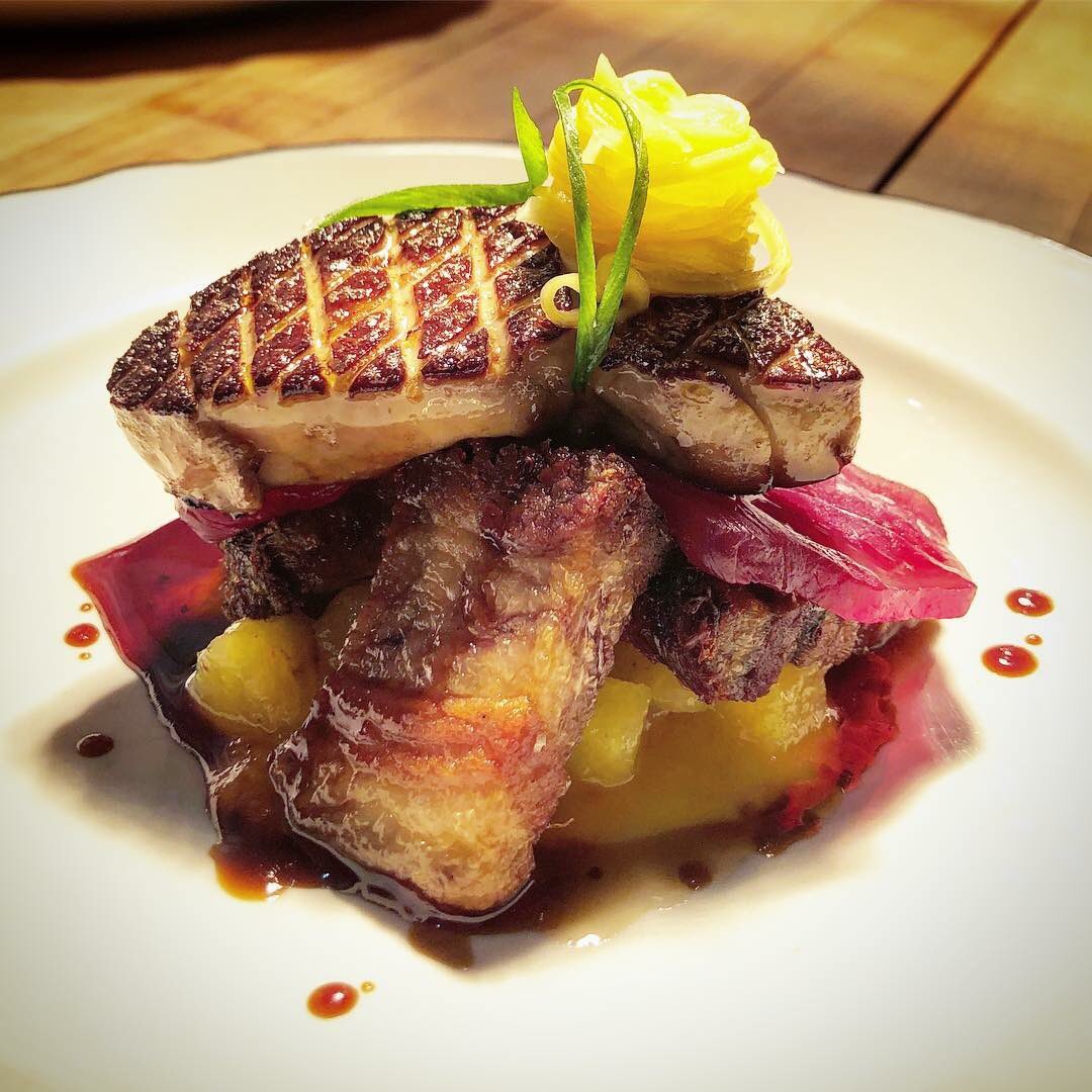 Happy #Porktober to all my pig farmers, and to the chefs like <a href="/ChefDanFox/">Dan Fox</a>  and <a href="/wiscochef/">Luke Zahm</a> who make awesome dishes like this. #crispyporkbelly #Foodies