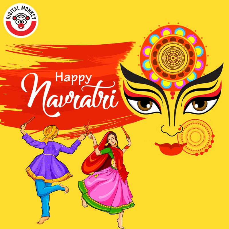 DMonkeyOnline's tweet photo. Team Digital Monkey Wishes You Success &amp; Happiness in Everything You Do.
#HappyNavratri https://t.co/cUPDj5KvZb