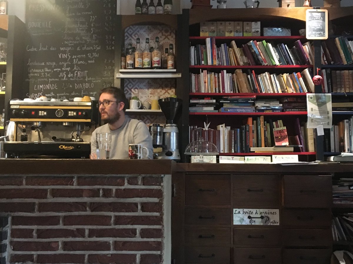 Visite ce matin avec le #WFRE2018 du Polder café des initiatives citoyennes et solidaires à Hellemes et de Superquinquin ⁦<a href="/sqqlille/">SuperQuinquin</a>⁩