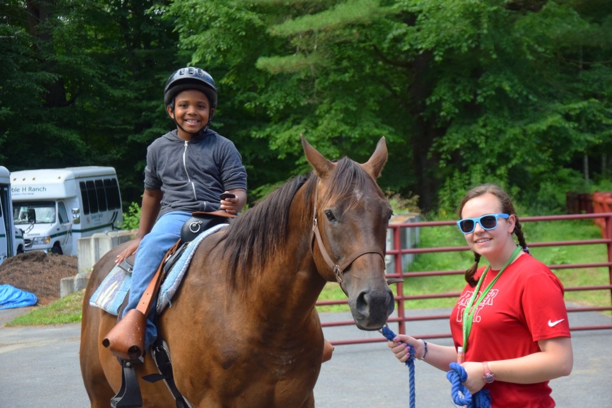 “At camp, in this magical pocket of the world, the hardships and struggles at home or in the hospital don’t matter. At camp, everyone is just a kid. Each kid celebrating the best week of his or her year.” — <a href="/DoubleHRanch/">Double H Ranch</a> camper