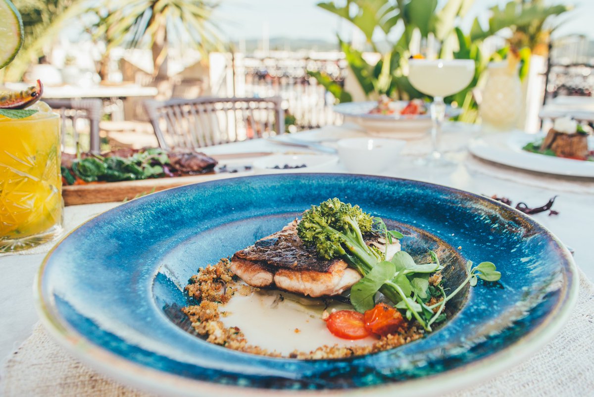 VillaMercedes's tweet photo. Grilled sea bream with onion &amp; garlic infused potatoes, served on a fish veloutte. A must try... 🐟 https://t.co/DR9t7eWl4N