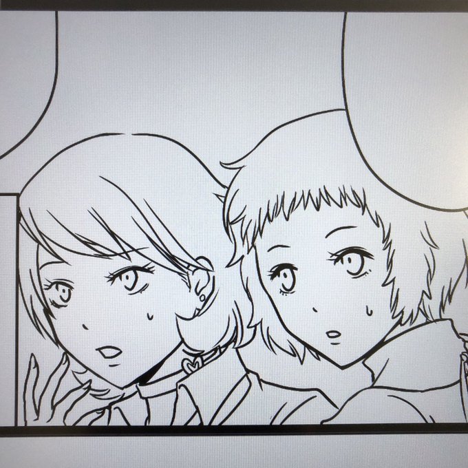 せっかく描いたけどボツにしたので載せちゃう。初描きゆかりっちと風花ちゃん 