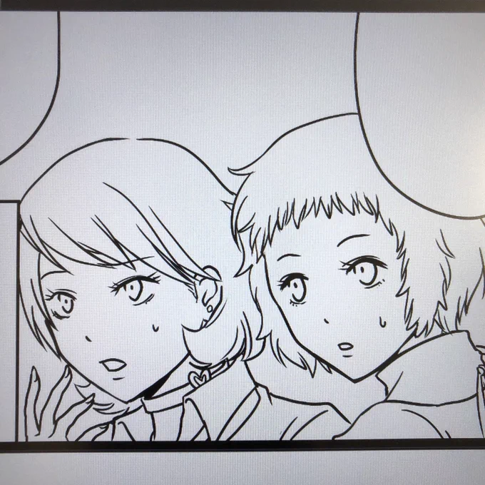 せっかく描いたけどボツにしたので載せちゃう。初描きゆかりっちと風花ちゃん 