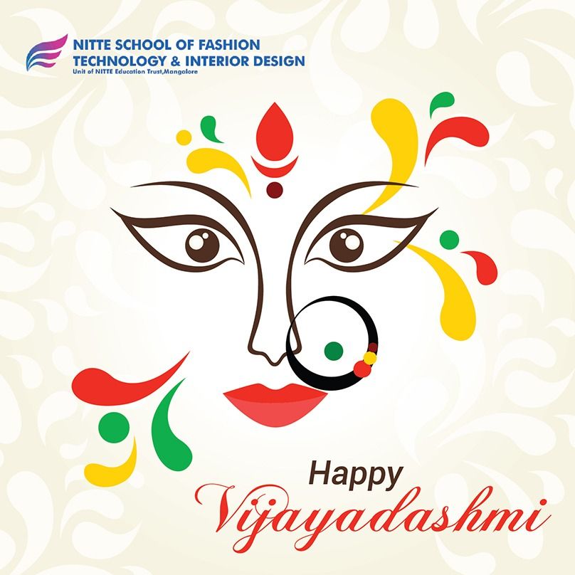 nsftid's tweet photo. NITTE School of Fashion Technology &amp; Interior Design wishes all happy vijayadashmi. #vijayadashmi #navaratri #dasara2018 #nitteftid https://t.co/yoSjhAAKiW
