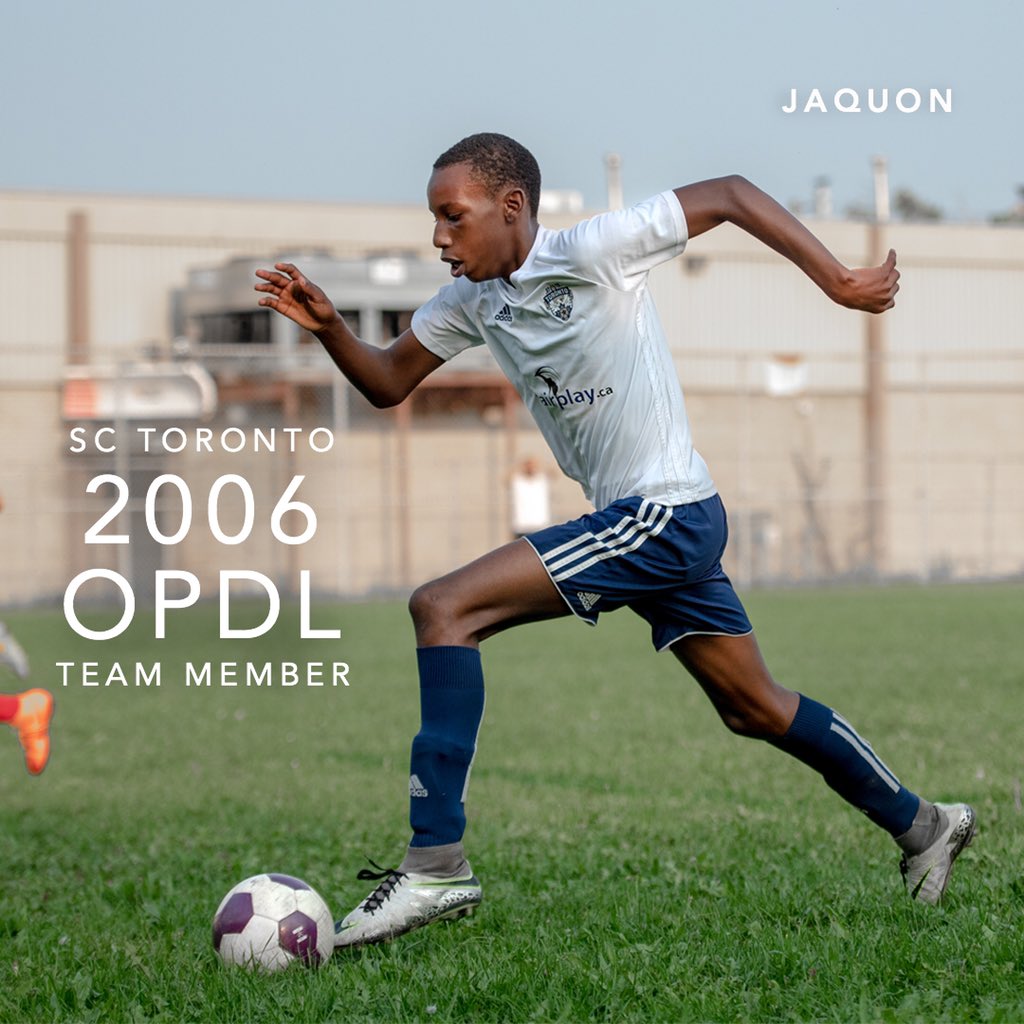 Congratulations Jaquon for earning a spot on the 2006 SC Toronto OPDL Team #SupportLocalFootball #Toronto #2006Boys #SCToronto #TorontoSoccer #SoccerInTheSix #OPDL #OntarioSoccer #PlayInspireUnite #Football #Soccer #Canada2026 #TheBeautifulGame
Tryouts ongoing. DM for details.