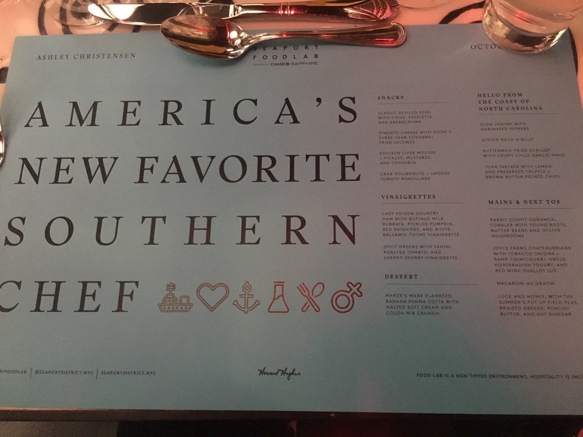 AECorrado's tweet photo. Fortunate to attend @TheSeaport #SeaportFoodLab last night. Thank you Chef @A______C______ for an incredible meal amongst new friends @Francis_Lam https://t.co/GdkbzC8XkD