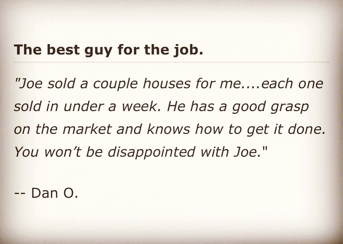 Some more love from clients and friends! Thanks, Dan 🤗🏡👍🏼 #rocrealestate #rochesterny #penfieldny #websterny #realestatelife #licensedrealestateagents #realestatebroker #joesyourguy #buyinghomes #sellinghomes #makeyourmove