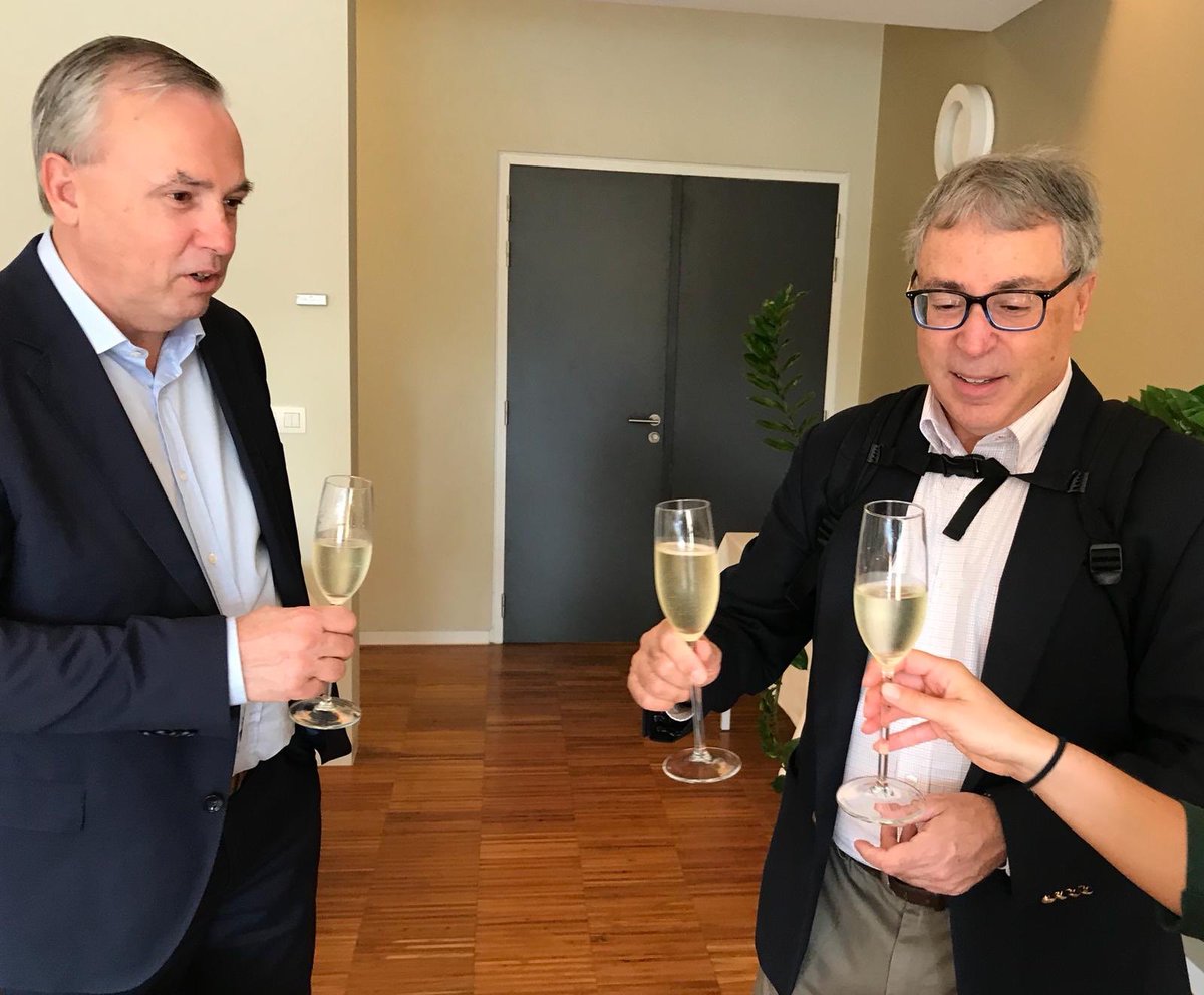 HappyAging_'s tweet photo. Our #keynotespeaker professor Barzilai arrived from #NewYork @EinsteinMed this morning! Tomorrow he will present his vision on 'how to die young, at a very old age' #healthspan #longevity #lookingforward #HappyAgingDay2018 https://t.co/oBT6Gmjybd