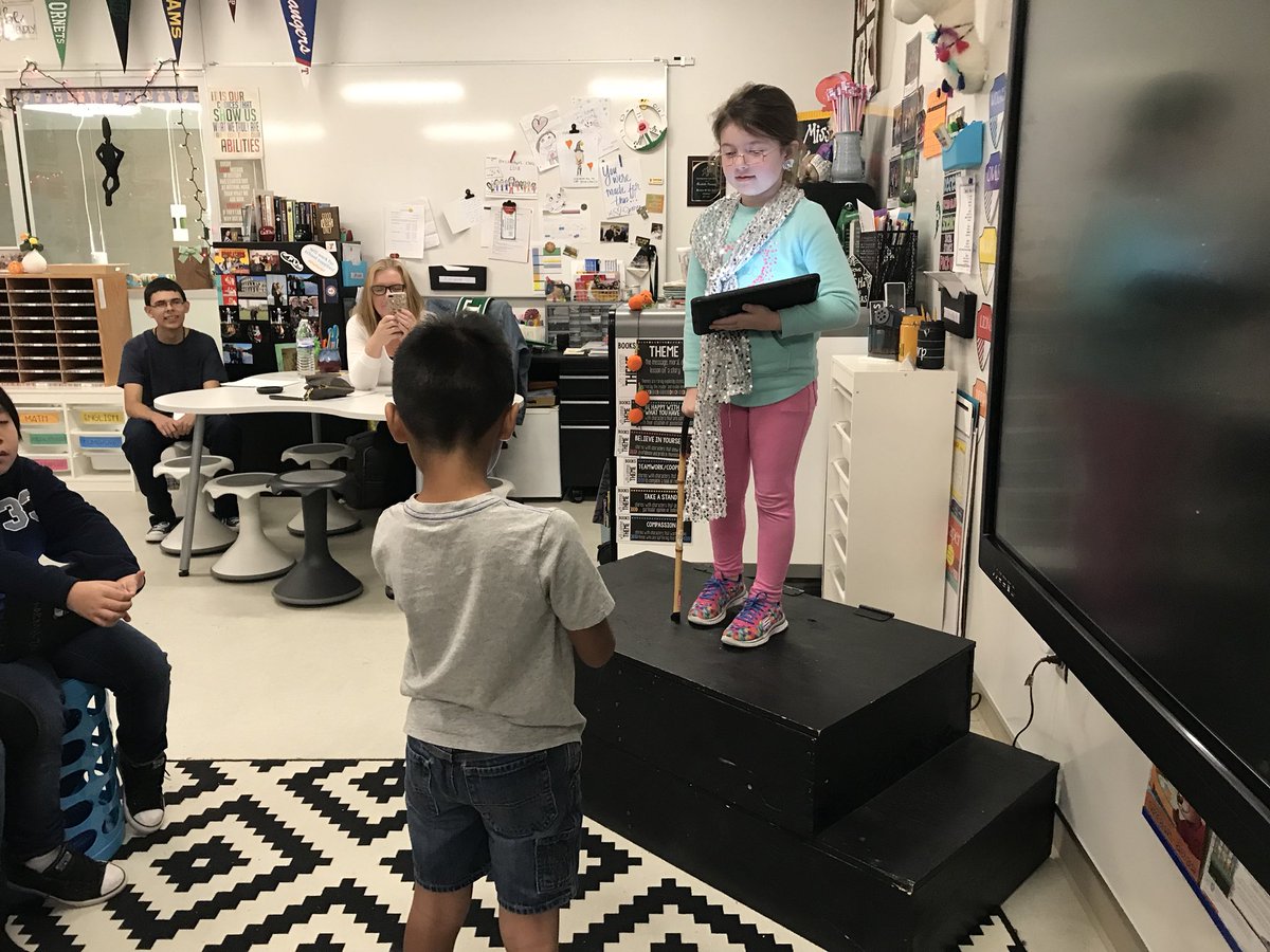 rckaempf's tweet photo. We put our favorite fairy tale characters on trial and used text evidence to discover the truth! #setthestage #azleisdway #WalnutCreekWorldChangers https://t.co/MSPRD00rZV
