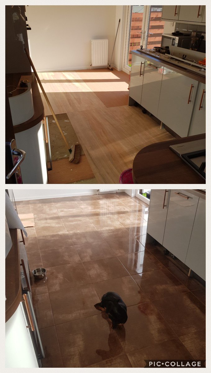 Before and After....<a href="/MapeiUKLtd/">Mapei UK Ltd</a> @Rubi_UK_IRE #MyMapeiProject  Dogs happy with it!!!