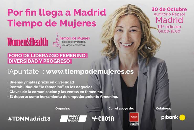 rosaallegue's tweet photo. 30.10 Auditorio @Repsol #TDMMadrid18 Es un placer participar un año más en  @TiempoMujeres. Tiempo de reflexión y debate.  
Gracias @noemiboza por la  organización y el impulso, año tras año.  
Aquí os dejo el programa  completo:  https://t.co/griVIJyDsr Inscríbete! https://t.co/CiyG5EeLak