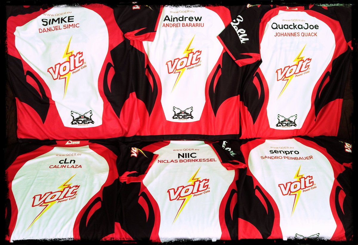 QDEResports's tweet photo. Look what we got here. 😍
The jerseys for the #CSGO Main Team. 😎
➡️ @SIMKE_CS
➡️ @NIICGOD
➡️ @QuackaJoe
➡️ @officialsenpro
#eSports #jersey #QDER #QDEReSports @voltcola @x23eu https://t.co/VnwTmgQExH