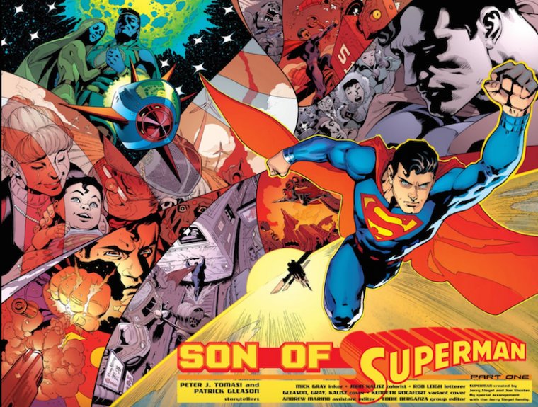 BBR_Podcast's tweet photo. It's Wednesday and #NCBD and you know what that means! Time for the #RecRun. Kicking things off with Superman by @PeterJTomasi @patrick_gleason @JorgeJimenezArt and Doug Mahnke. You know Superman. Big blue. Well now he has a son and lives on a farm! https://t.co/4obU7MY7Vh