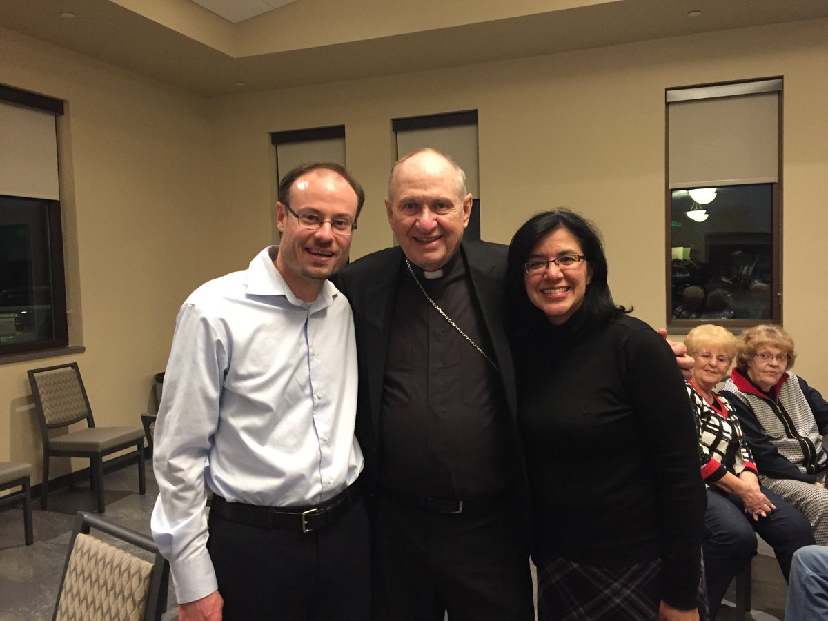 MattWillkom's tweet photo. Great to see @bishoppates at his retirement reception in Council Bluffs, before we all head up to MN! @DMDiocese https://t.co/8MrcbRkBG2