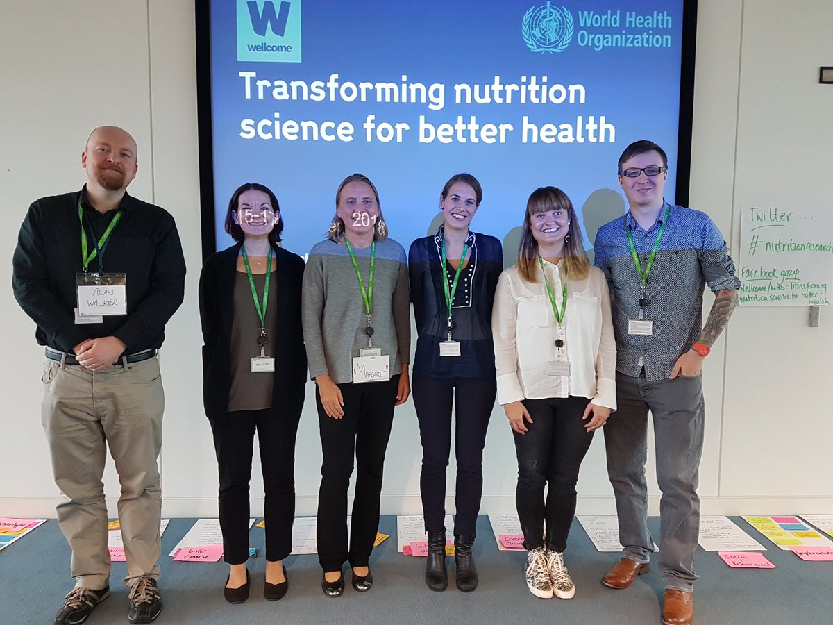 Excellent #nutritionresearch meeting organised by @wellcometrust @WHO.  Delighted our team was successful in obtaining pump priming funding on  infant nutrition! @_Faecal_Matters @BalskusLab @Luke_Bell_1987  @Cat_hEdwards and Margaret Kosek @JohnsHopkinsSPH.